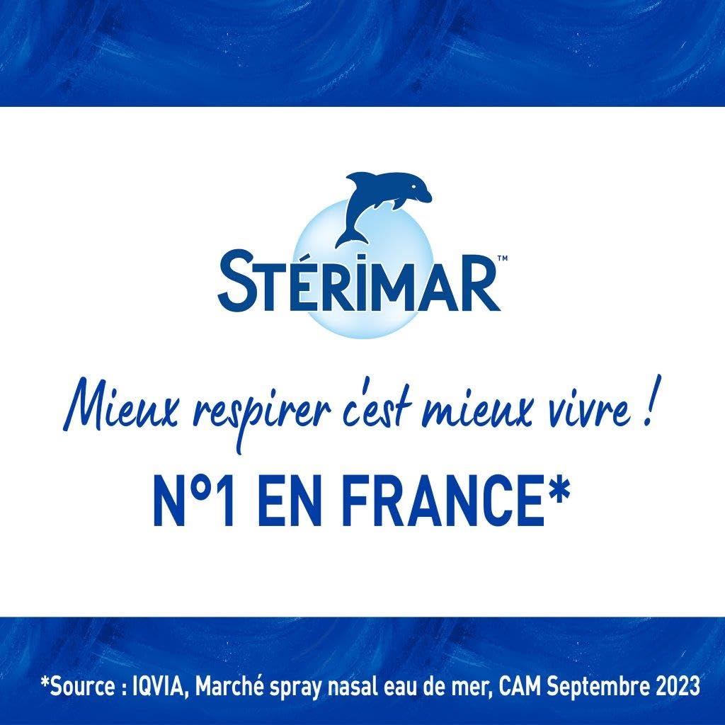 STÉRIMAR Nez Bouché Bébé - Spray Nasal pour Bébés à partir de 3 mois, Débouche le Nez, à l'Eau de Mer 100% Naturelle & Cuivre, Formule Hypertonique, 100 ml
