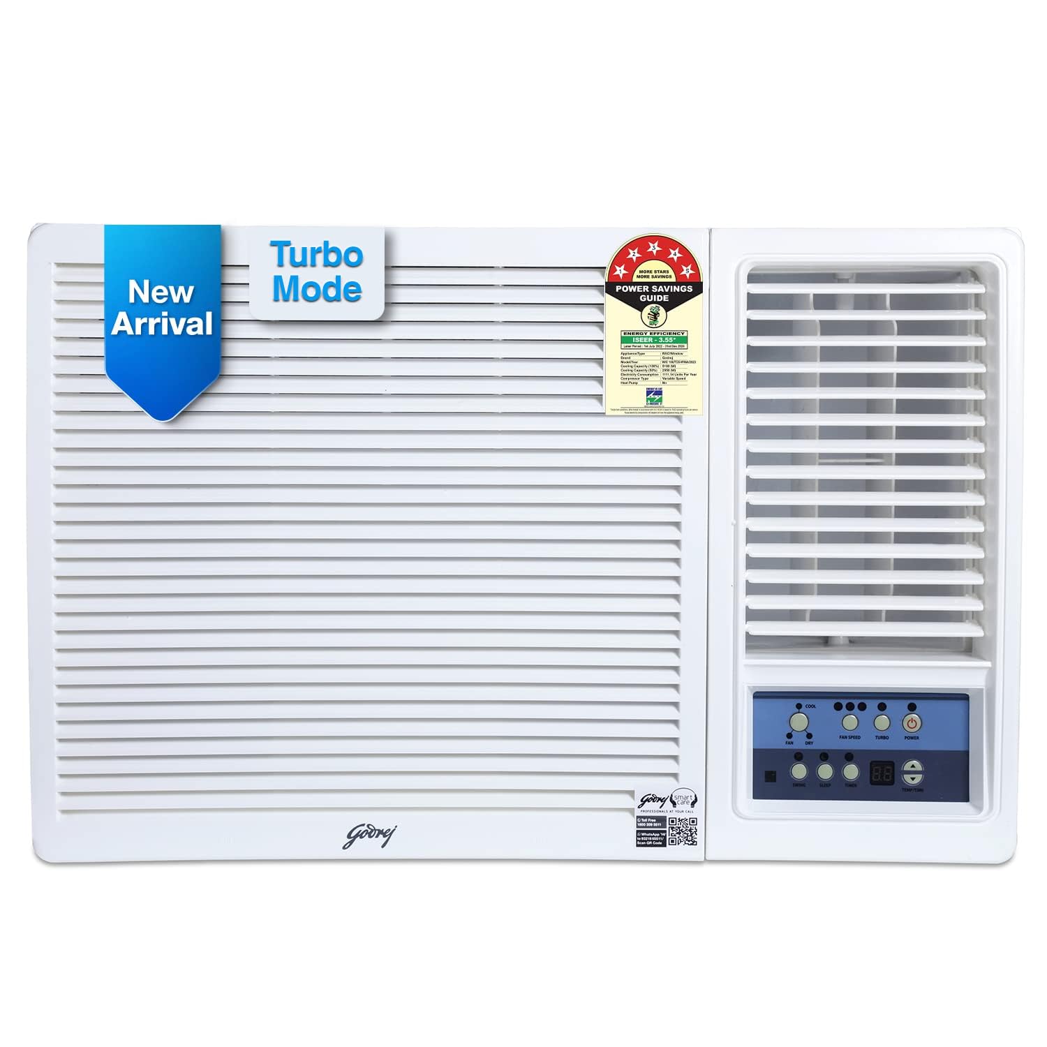 Godrej 1.5 Ton 5 Star, Turbo Mode, Inverter Window AC (Copper, Anti-Dust Filter, Anti-Freeze Thermostat, 2023 Model, AC 1.5T WIC 18UTC5 WWA, White) (B0BXSFPBH9) Amazon Price History, Amazon Price Tracker