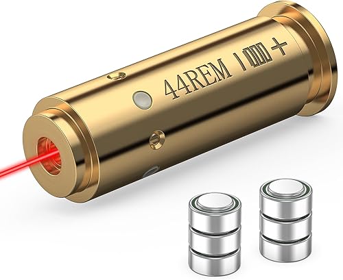 Vista 10 de MidTen Rojo Bore Sight Láser 380AUTO/300BLK/.40/30-30WIN/.44 Cal/7MM Láser Boresighter Rojo Láser de Apuntado con 6 piezas