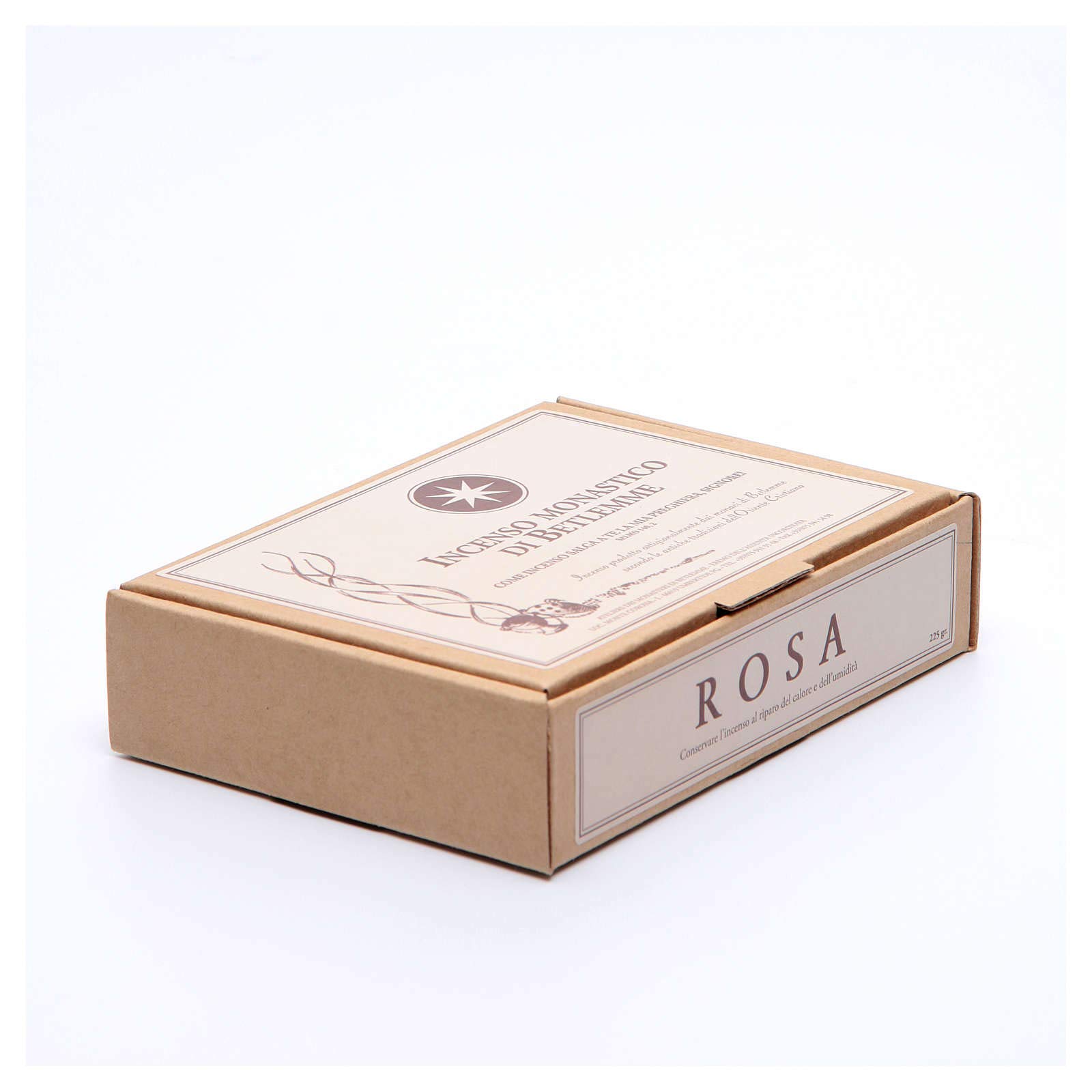 Holyart Incensi: Incenso monastico 225 gr rosa Monaci Betlemme