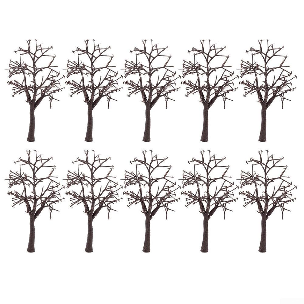 for FACULX 10pcs Model Trees, 12cm Scenery Landscape Bare Tree Trunks, Miniature Architectural Landscape Model, Model Railway Trees, Bring Life To Your Model Landscape