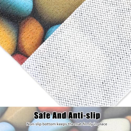 Image of Square Shower Mat Non Slip: 27x27 Inch Shower mats for Inside Shower with Drain Hole in Middle, Super Soft PVC Loofah Massage Shower Floor Mat, Anti Slip Shower Stall Mat, Quick Drying