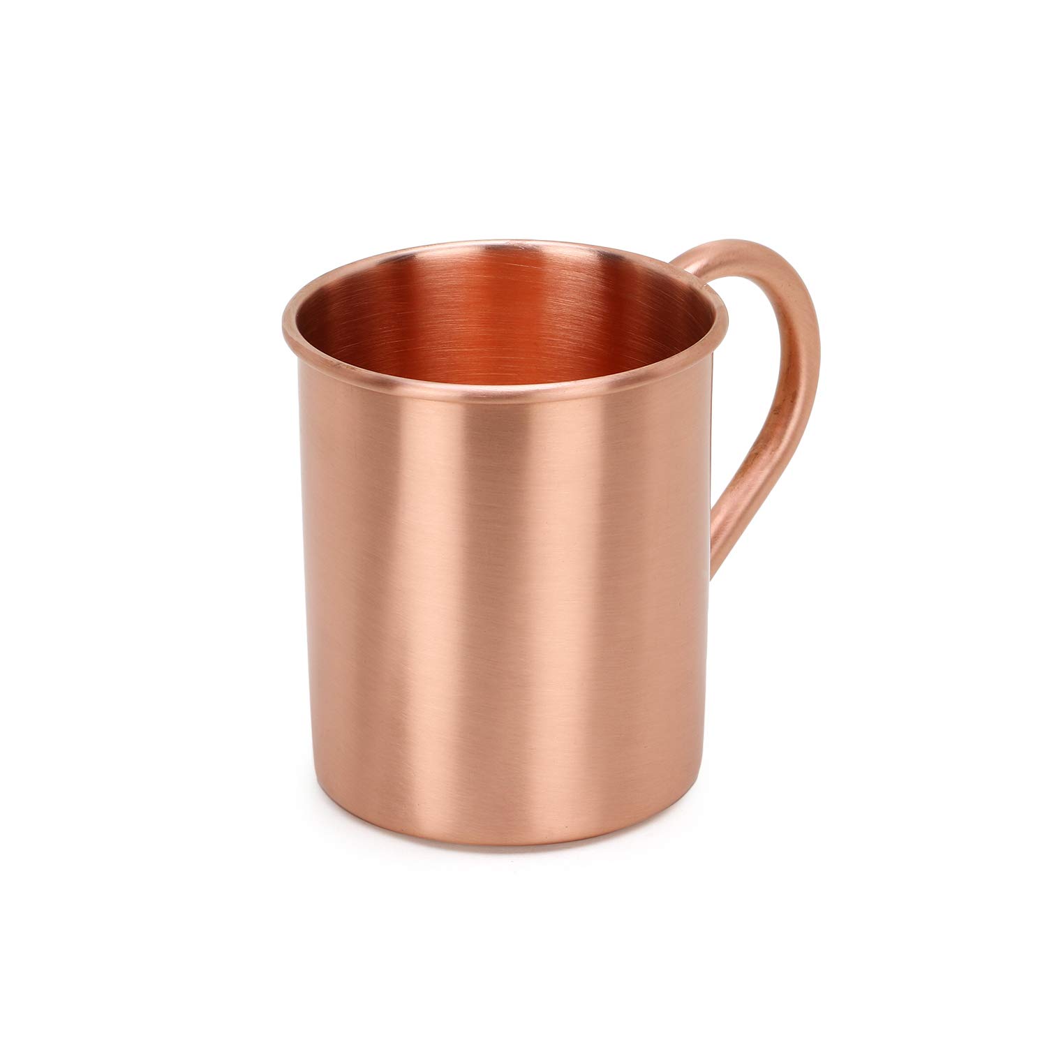 Zap Impex® Kubek Moscow Mule z czystej miedzi, bez powłoki, czysta miedź, idealny do wszystkich schłodzonych napojów, olśniewający do rozrywki, baru lub domu, duży zestaw upominkowy 6 sztuk