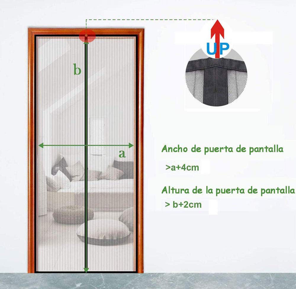 Tenda Totalmente Magnetica,Mantiene Traspirante,Lavabile in Lavatrice,Facile da installare, (Le Dimensioni Possono Essere Personalizzate)-230x240cm(90.55x94.48in)