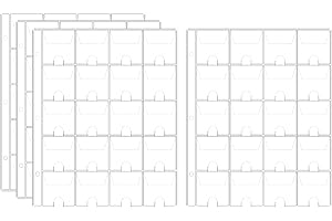 Top Loading 3-Ring Binder Trading Card Pages for Mini Animal Crossing, Zelda...