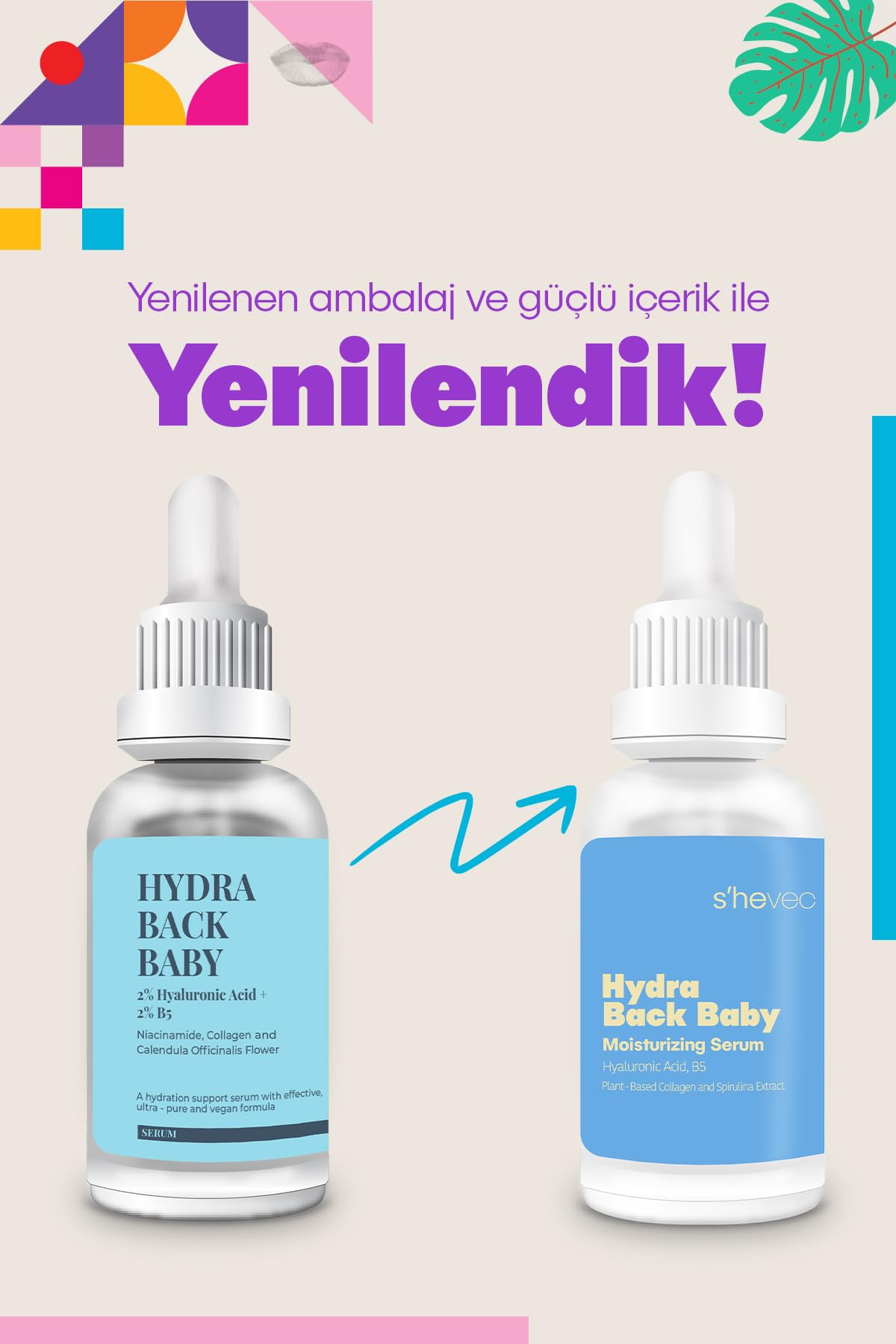 She Vec Hydra Back Baby Yüz Serumu