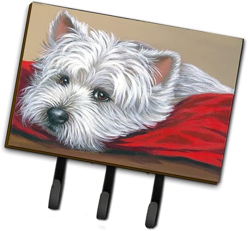 Caroline's Treasures PPP3284TH68 Westie Red - Correa de almohada o soporte para llaves, ganchos de pared, soporte para llaves, perchero de pared,
