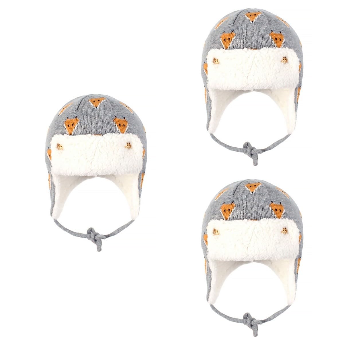 VALICLUD Gorro de Esquiar Gorro Termico con Orejeras Sombrero de Invierno para niños pequeños cálido con Motivo de de protección para los oídos para niños algodón