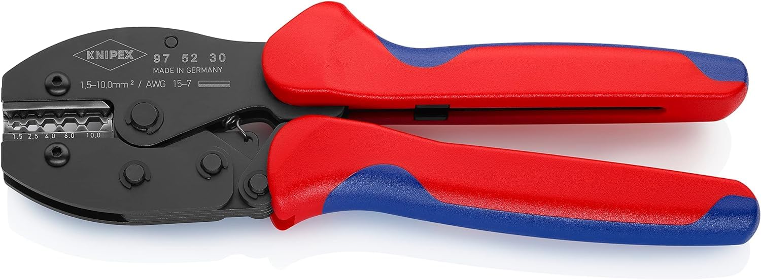 KNIPEX PreciForce Crimpadora con mangos multicomponente 220 mm, 97 52 30