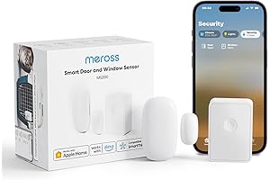 meross Smart WiFi Door & Window Sensor Kit - Enhanced Security and...