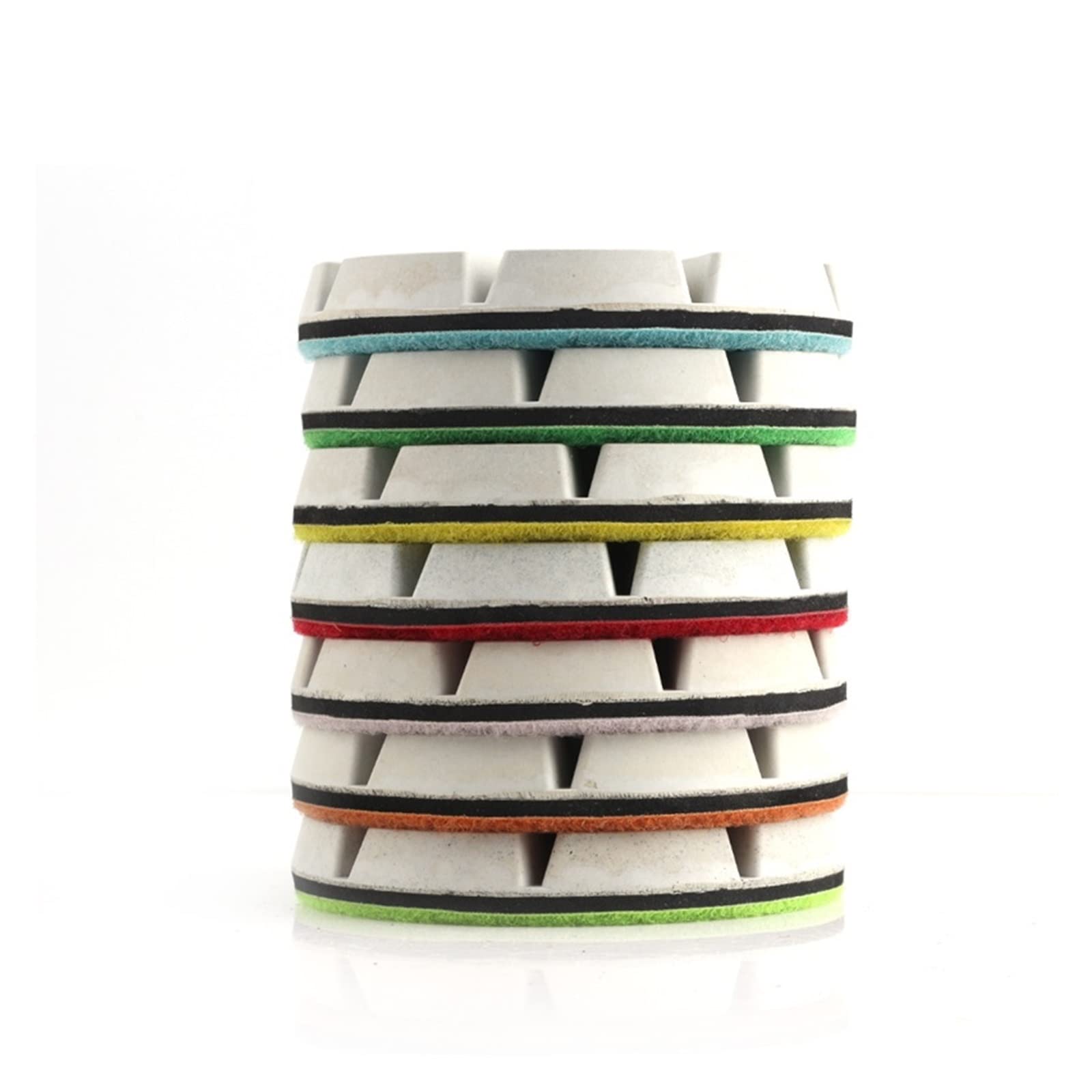 CAREG 9 Piezas/Juego 4quot;Almohadillas de Pulido de Suelo de Diamante, Pulido de Suelo Blanco, Apto for pulidor, Piedra, Herramienta abrasiva de hormigón Durable (Color : 200, Siz