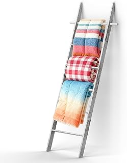 14 Small Backyard Ideas for Stylish and Functional Outdoor Living 19 Farmhouse 6 Ft (70 inch) Wooden Blanket Ladder Living Room with Removabl...