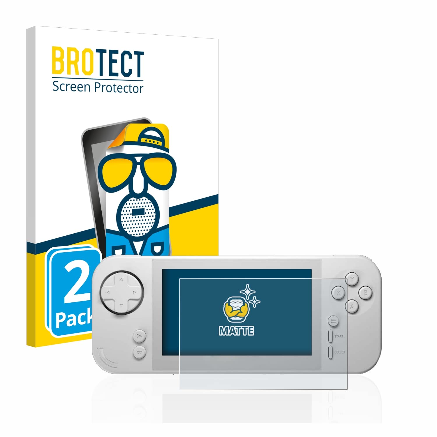 brotect 2-Pack Screen Protector Anti-Glare Compatible with Evercade EXP Screen Protector Matte, Anti-Fingerprint Protection Film