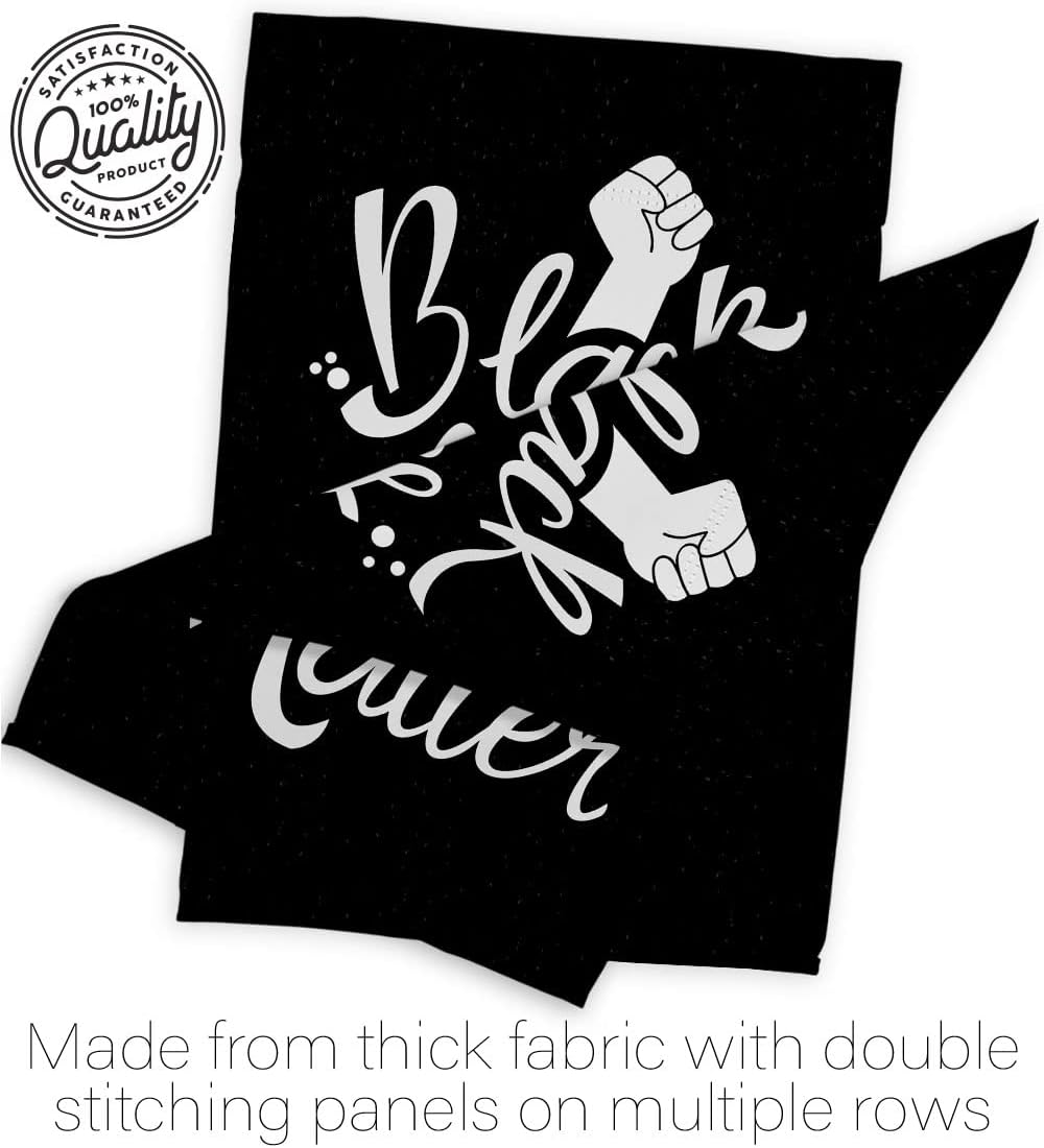 BLM Solidarity Home Decor American Flag Banner Pack Wall Art Patio Porch Lawn Garden Outdoor Decorations Tapestry Yard Signs Black History Month BLM African Americans Heritage Made in USA