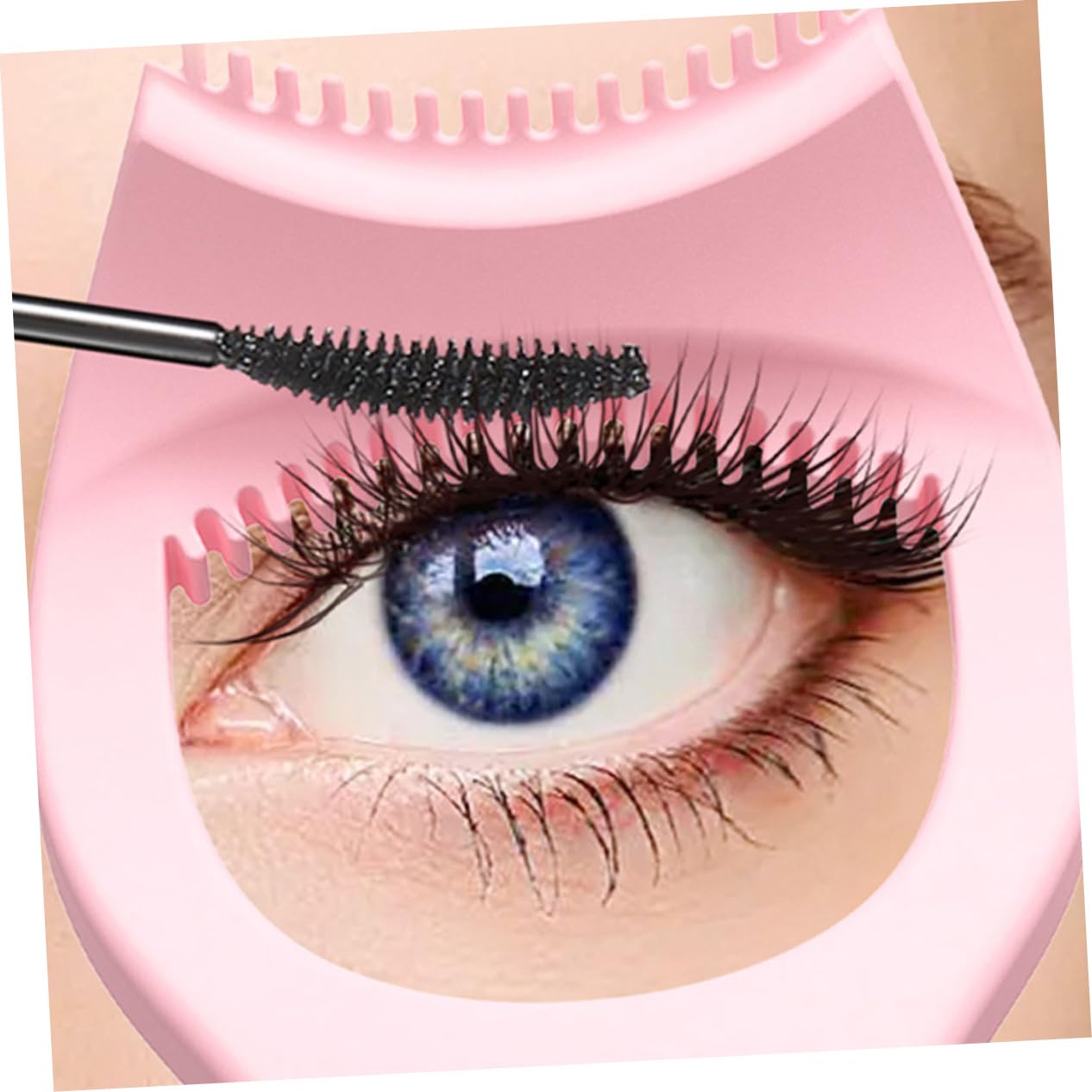 2pcs Eyeliner Stencils Lash Shields Silicone Makeup Applicators for Beginners Mascara Guard Easy to Use Eye Makeup Tools for Eyeshadow and Eyelash Application