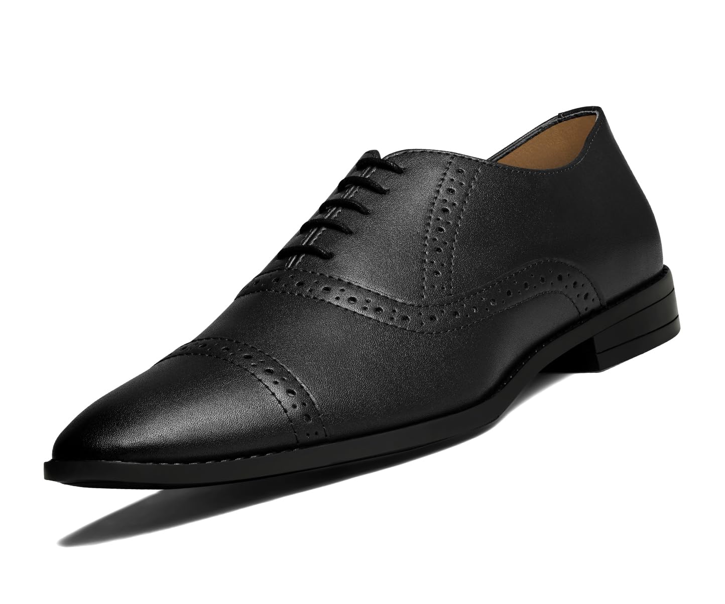 louis stitch Men's Formal Lace-up Oxford Shoes for Men | Solid Design | Ideal for Formal, Business Casual, and Parties (LSRGOXJB -)-picture-41