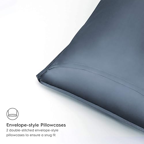 Miniatura 5 de Tafts Juego de funda de edredón tamaño King, juego de 3 piezas, 100% viscosa pura derivada de bambú, lujosamente suave, sedoso y refrescante, 2