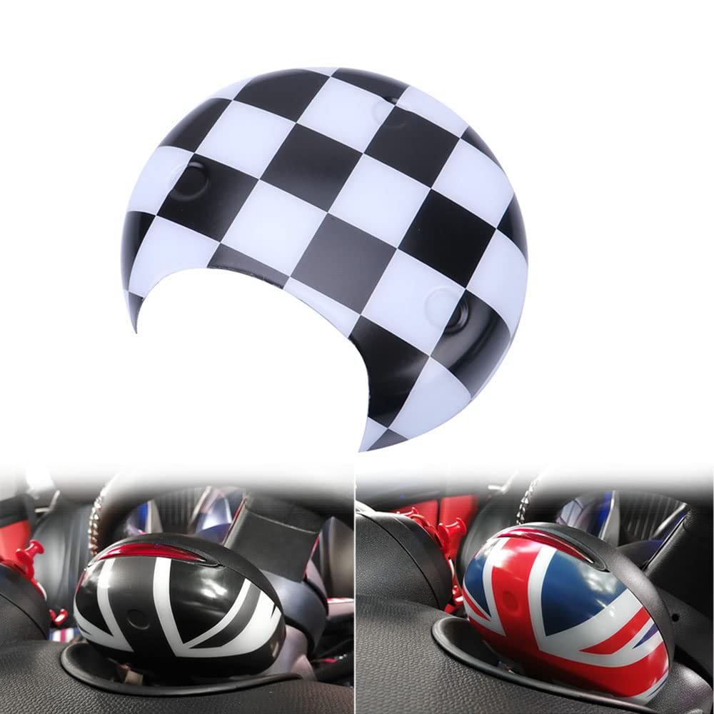 QIQIAN Car Interior Speedometer Tachometer Panel Cover Sticker for Cooper JCW S R55 R56 R57 R58 R59 R60 R61 Clubman Hatchback Convertible Countryman (Grid)