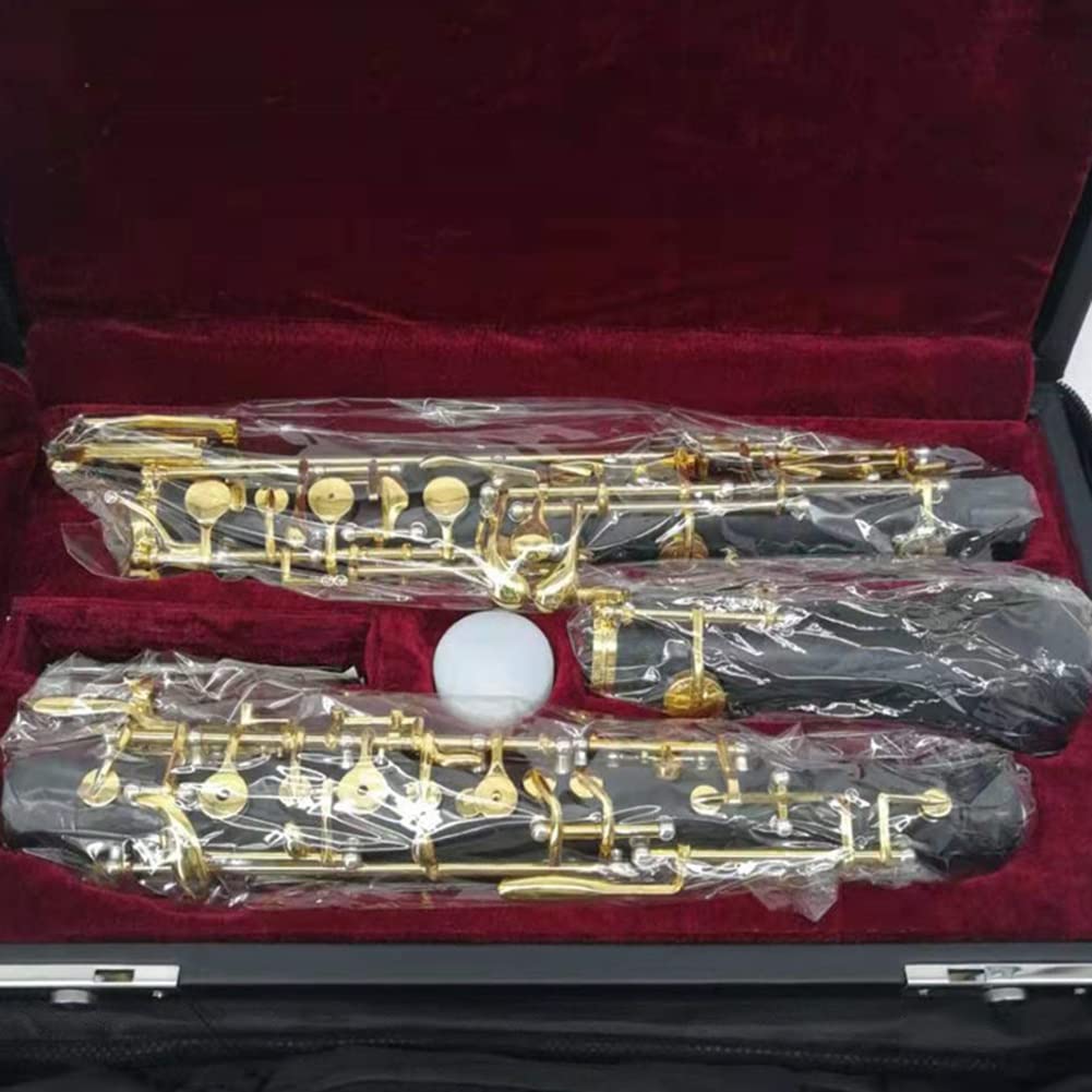 Professional C Key Oboe Strumento a fiato in Stile semiautomatico con Guanti Oboe Reed Custodia in Pelle Borsa per Il Trasporto per Prestazioni
