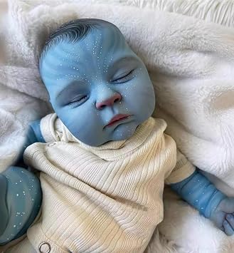 Pinky Reborn Avatar Baby Dolls 20 Inch Soft Vinyl Realistic Newborn Sleeping Baby Doll Girl Toy Accessories Gift Set for Kids Age 3+