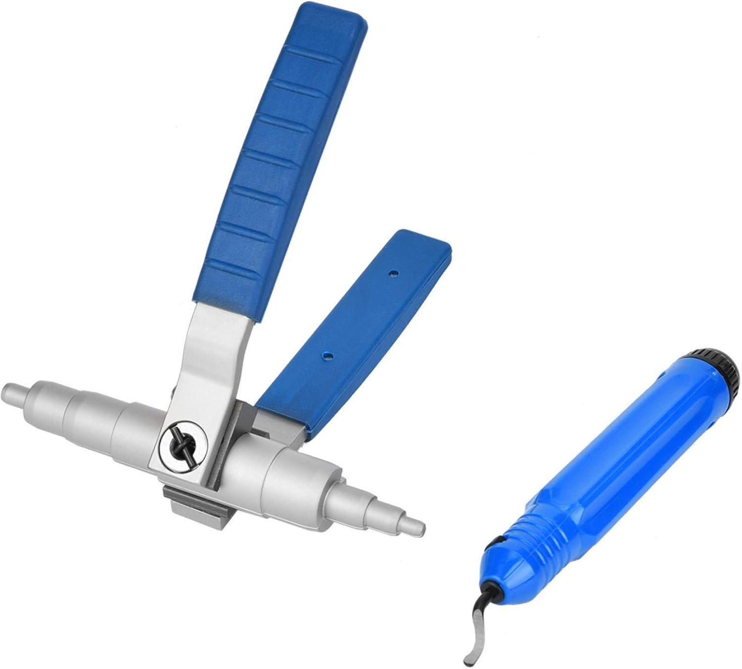 EVTSCAN Copper Pipe Expander,1/4~7/8inch 6~22mm Copper Pipe Expander with Tube Deburring Tool Air Conditioner Install Tool
