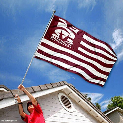 Morehouse Maroon Tigers Stars and Stripes Nation Flag - Image 2