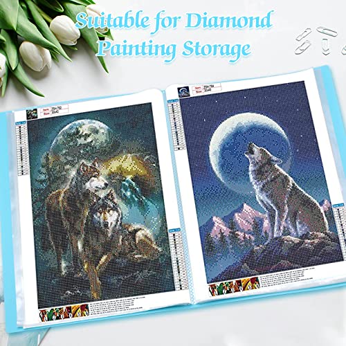 SPOKKI Diamond Painting Pictures Album, A3 Diamond Painting Folder for Storage Diamond Painting Pictures with 60 Sheets - Image 3