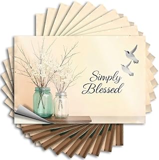 Car Window Stickers Simply Blessed: A Serene Floral Arrangement Stickers Funny Alcohol Signs Funny Bumper Sticker(8X12CM)