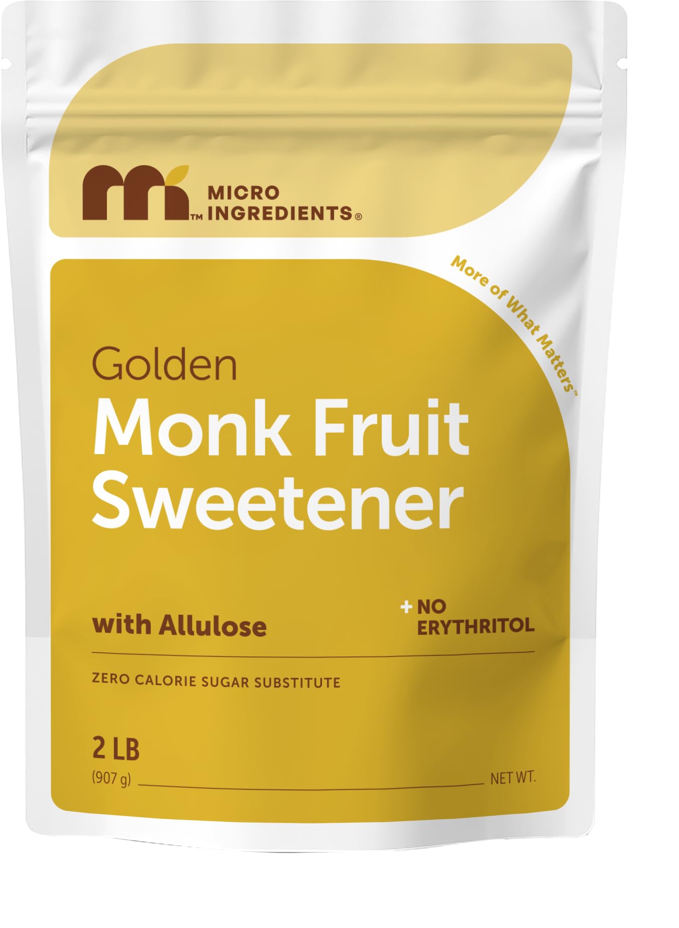 Micro Ingredients Golden Monk Fruit Sweetener with Allulose 2lb