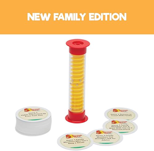 Miniatura 2 de 5 Second Rule Family Edition (Mini Tube) - Juego de cartas de preguntas simples para diversión familiar, fiesta, niños, viajes, noche de juegos y