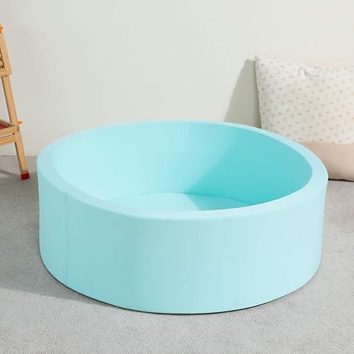 Miniatura 7 de TRENDBOX Piscina de espuma de memoria redonda para interior (SIN bolas) para niños pequeños - Azul claro