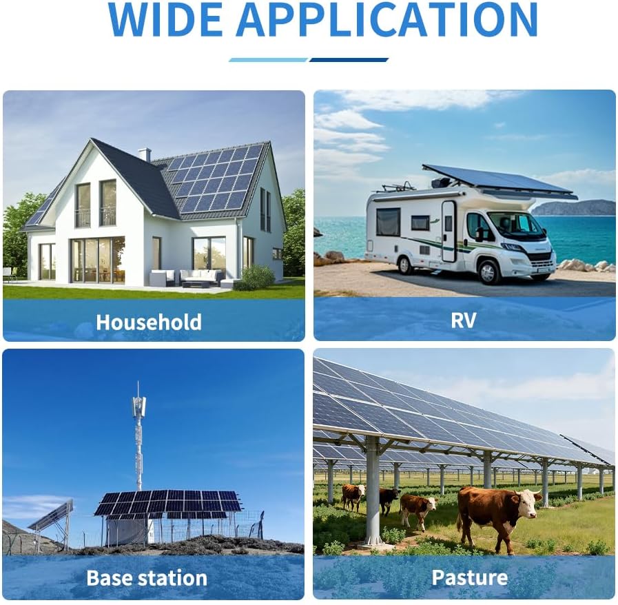 Ampinvt 5000W Off Grid Solar Inverter 48Vdc to 120V, Pure Sine Wave Inverter inbuilt 100A MPPT Solar Charge Controller Max PV Input 5500W, Support up to 6 in Parallel, Lead Acid Lithium Battery - Image 6