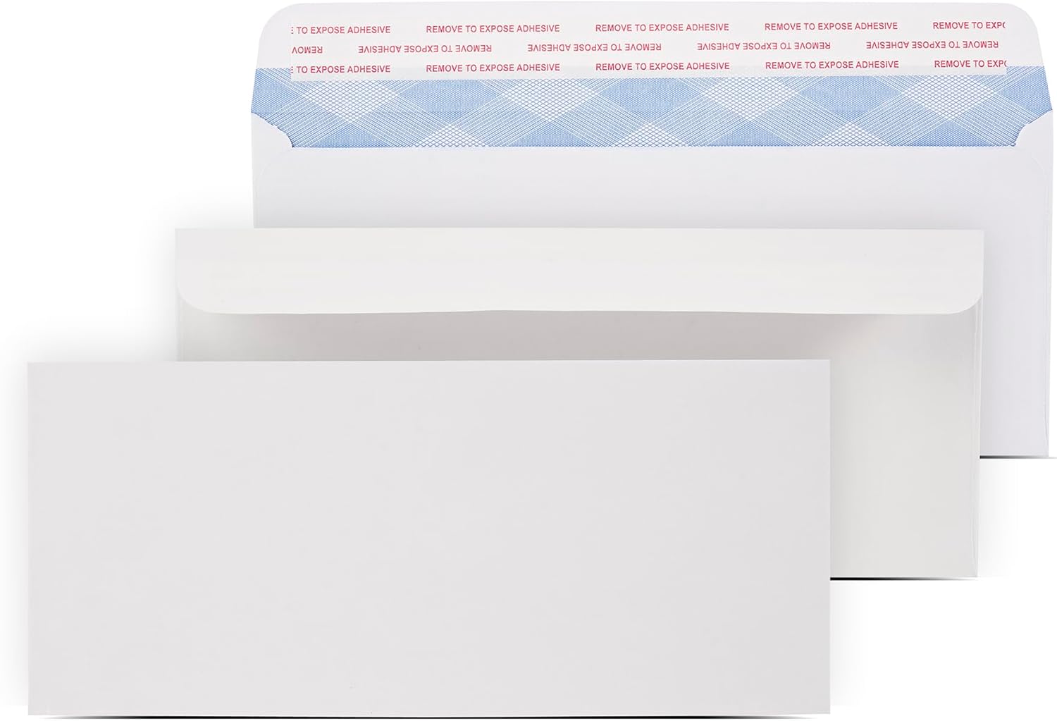 #10 Security Envelopes | 1000 Pack | White Letter Size Business Envelopes Self Seal | Windowless Peel & Seal Check Envelopes | 24lb Durable Paper for Office, Legal, and Personal Mailing