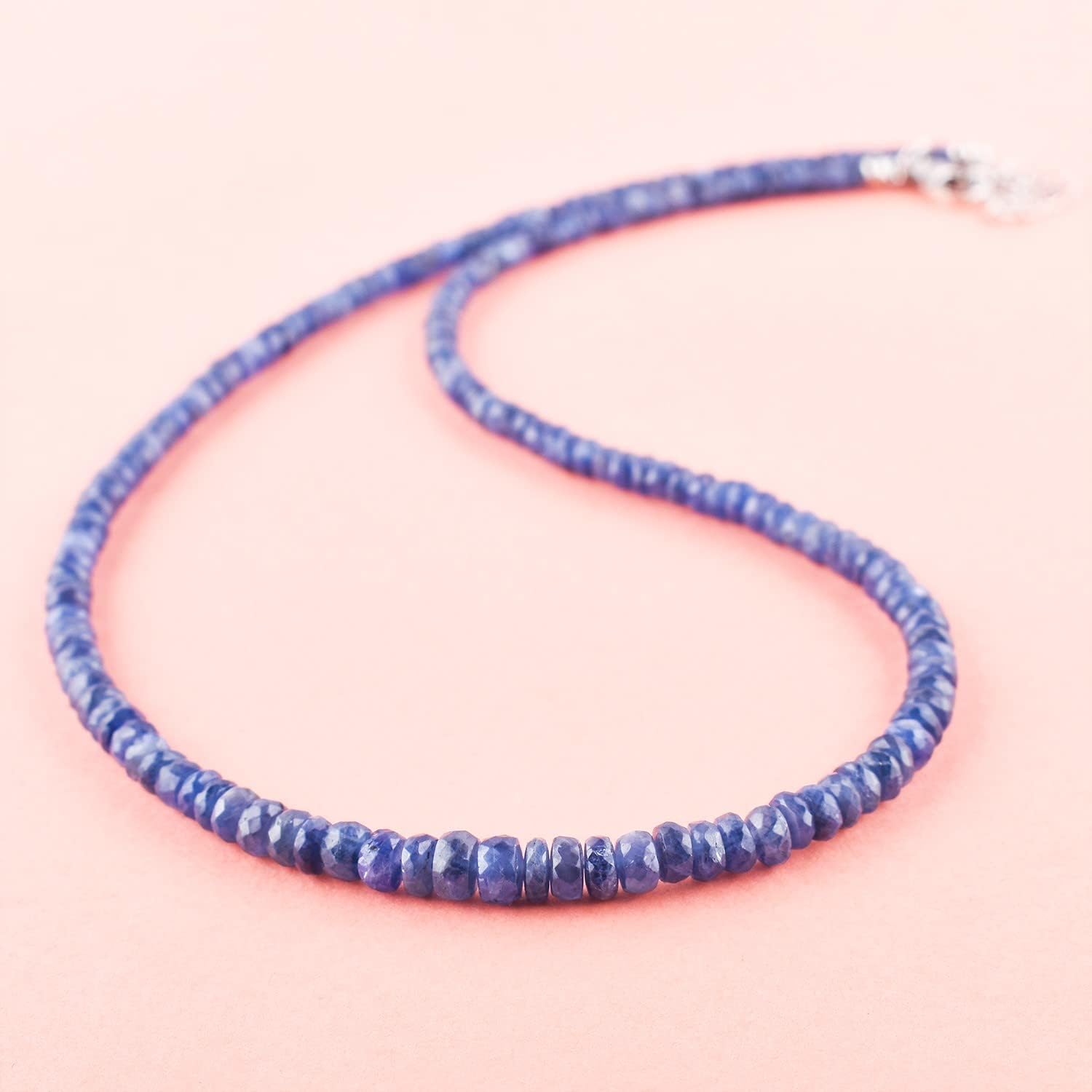 OdrillionGems 100% Natural Gemstones Choker Necklace, Opal Beads Birthstones, 925 Sterling Silver, Healing Crystals, Handmade, Adjustable Chain, Women Jewelry, Valentine Gifts - Image 4