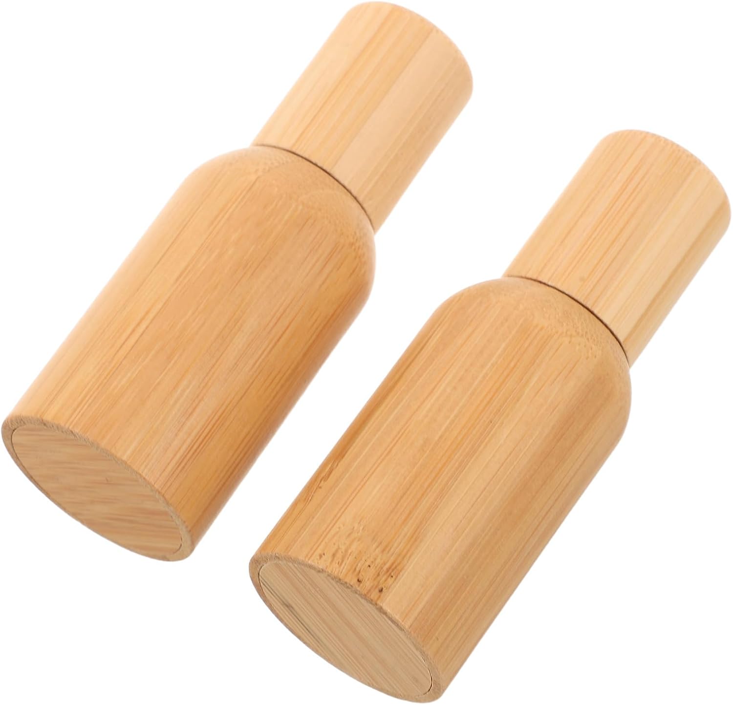 WOONEKY 2pcs 15ml Roller Bottles with Smooth Ball Applicator and Leak Proof Caps Refillable Glass Roll-on Containers for Essential Oils and Perfume, for Vanity or Bathroom Use