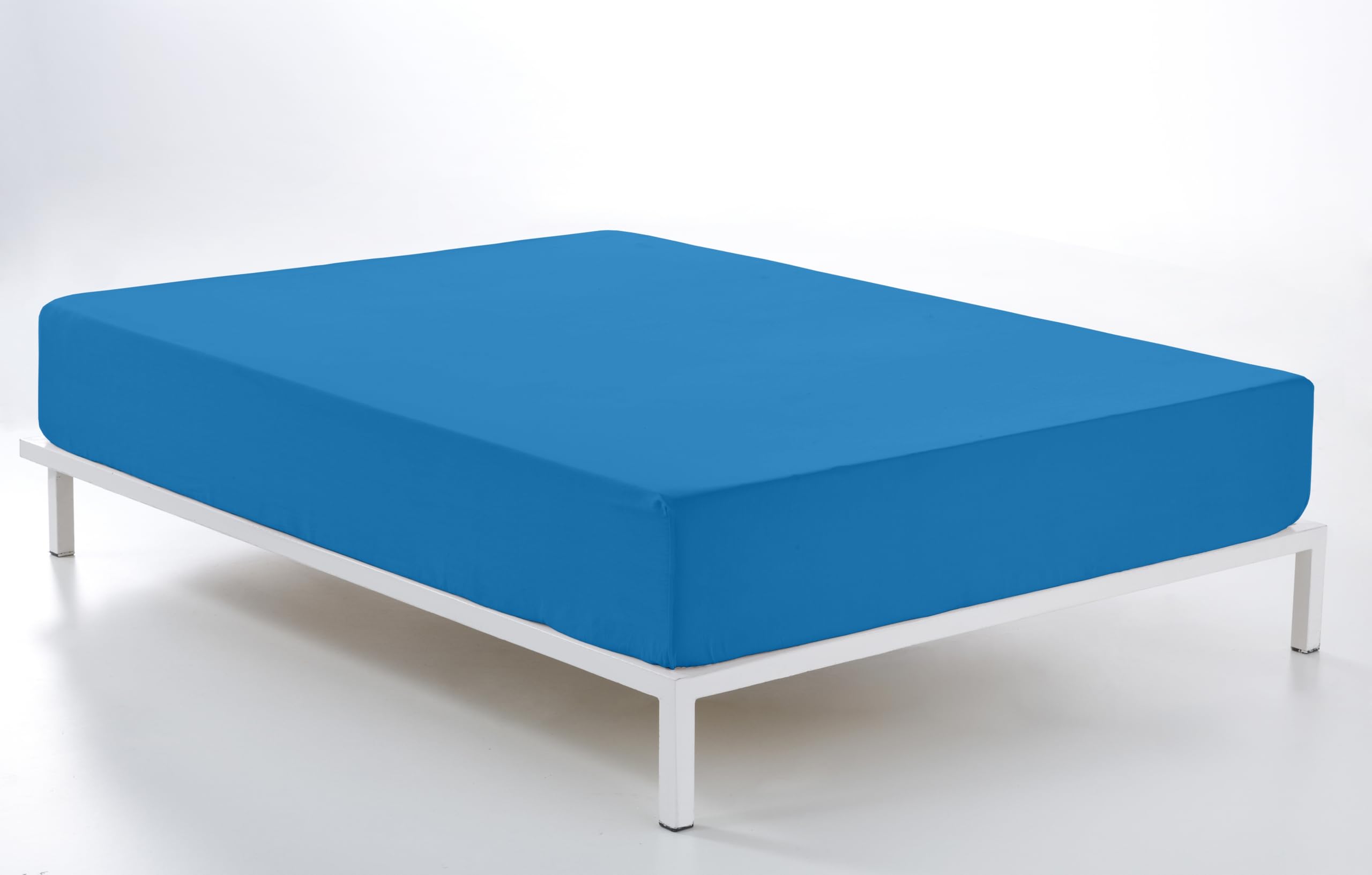 Drap housse 180x200 facile à repasser grand bonnet pour lit double