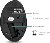 seenda Ergonomikus Vezeték Nélküli Egér - Vertikális Kialakítás, 2.4G USB Vevővel, 3 DPI Szint, 6 Gombos, Csendes Kattintás, PC/Laptop Kompa 7