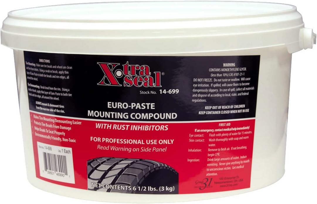 Xtra-Seal® - 6 1/2LB (3 kg) X-tra Seal Euro-Paste (White) Low Profile Bucket (14-699)