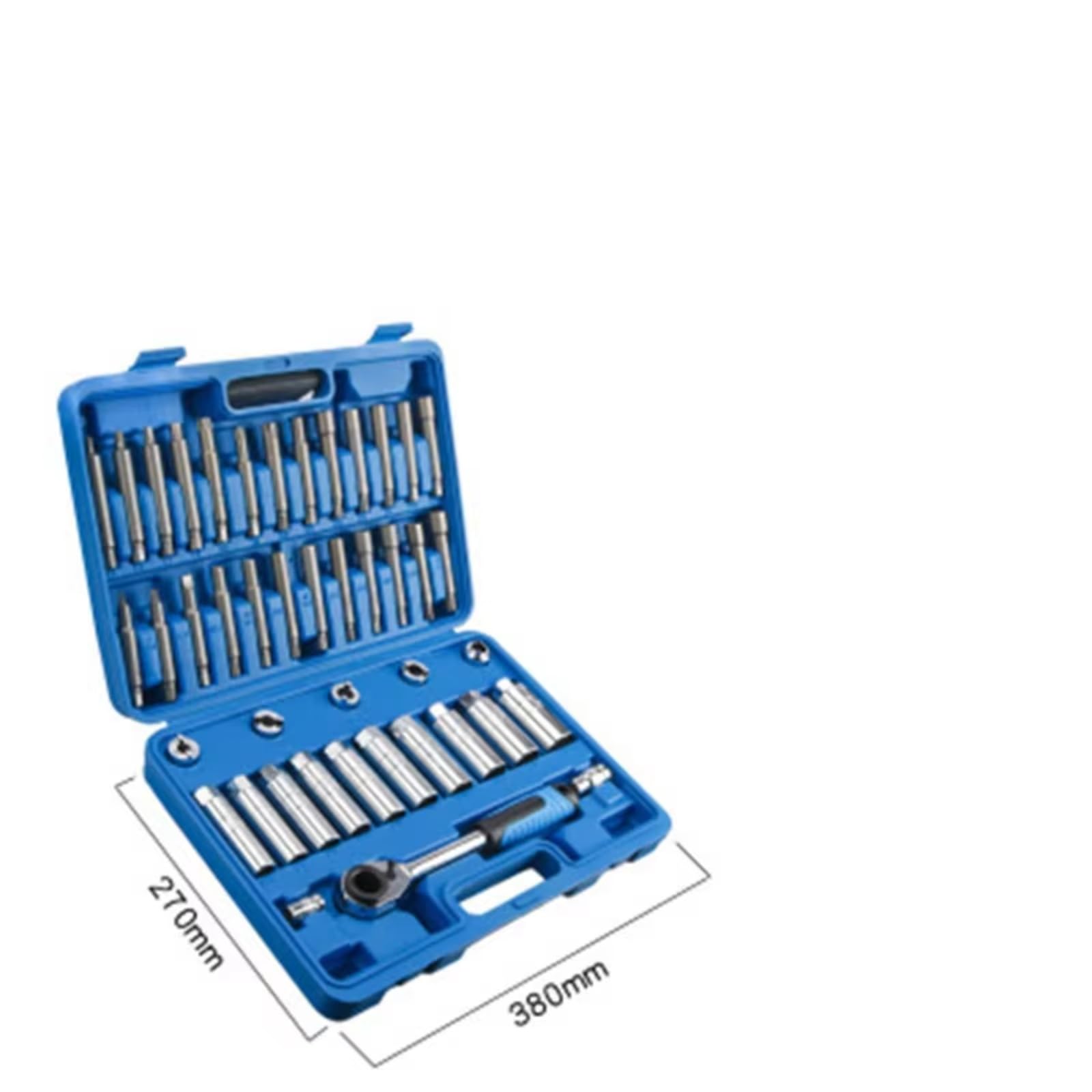 Juego herramientas mecánico Juego 43 Tuercas Amortiguador Juego Enchufes Pasantes Y Kit Herramientas Extracción Tuercas Amortiguador Suspensión Para Cubo De Dirección De Trinquete