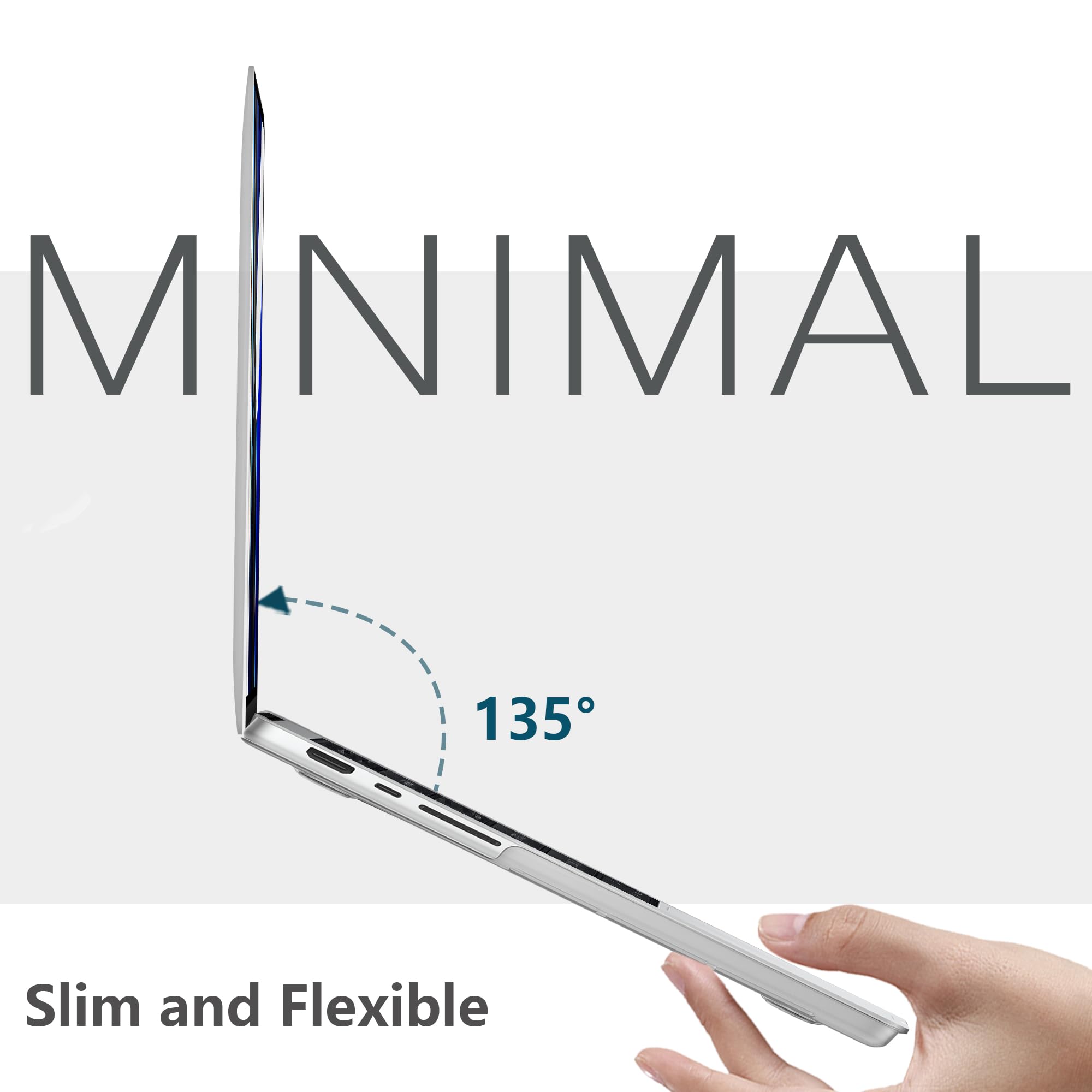 NPUOLS Custodia per 2024-2021 MacBook Pro 14 Pollici M4 M3 M2 M1 Pro Max A3112 A3401 A3185 A2918 A2992 A2779 A2442,Come il Colore Originale,Sottile Cover Rigide e EU Tastiera Cover,Matte Trasparente