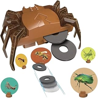 قاذف أقراص سبايدر بوت لبناء وإطلاق الأقراص الطائرة، للأعمار من 8 سنوات فما فوق من كيدز روبوتيكس، 24.5 × 30.5 × 7.6 سم