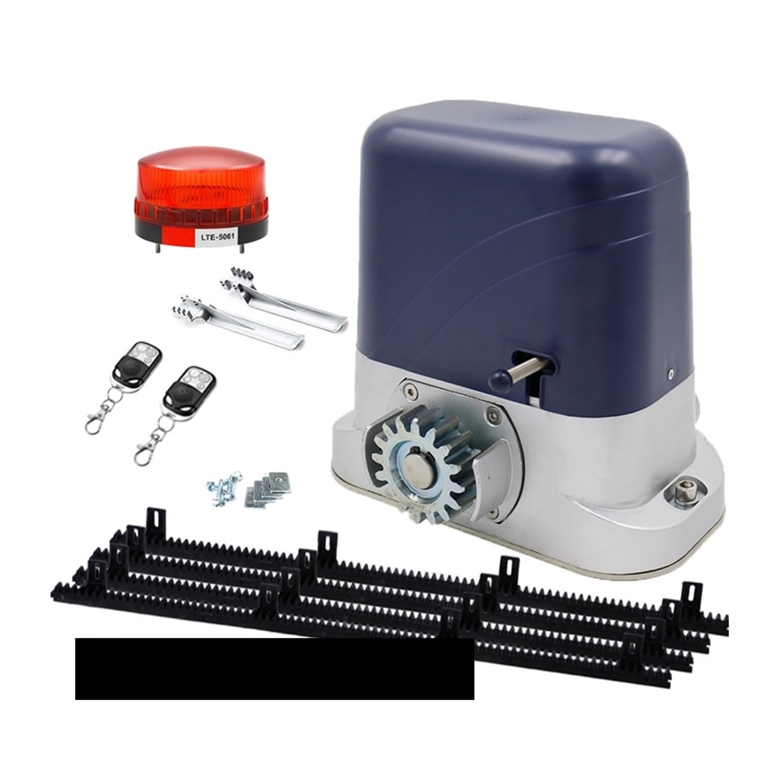 Automatic Gate Opener, Sliding Door Motor with 4m/6m Nylon Racks 500kg/600kg/800kg/1200kg Optional Automatic Gate Opener for Home Factory(4m Racks 600kg)