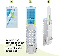 Vista 20 de VEYOFLY Trampas para Moscas de Frutas para Interiores, Trampa para Moscas Interior, (2 Dispositivos + 6 Recargas) Atrapamoscas Interior, Trampas