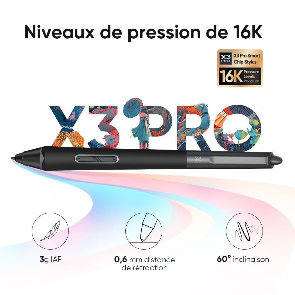 XP-PEN Deco Pro LW (Gen 2) Tablette Graphique, Tablette Graphique Dessin sans Écran Bluetooth 5.0, Stylet à 16K Niveaux de Pression, Compatible avec Windows Chrome OS macOS 10.10 Android 10.0 Linux