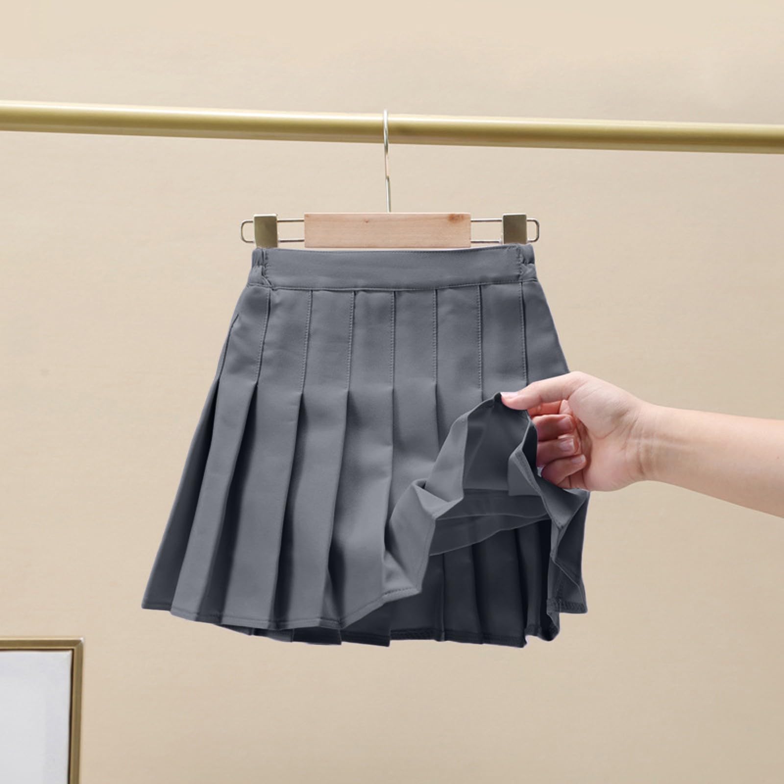 Générique Filles été Mode Taille Tennis plissé Jupe Mince décontracté Mini Taille Jupe Mode Jupe Haute (GY2, 4-5 Years)