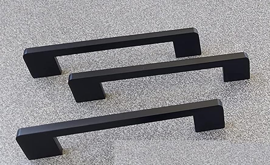 JWL Stainless Steel Drawer Cabinet Handles,Black 6- Inch - Pack of 3 Pcs, Matt Finish (B09MKMWX9H) Amazon Price History, Amazon Price Tracker