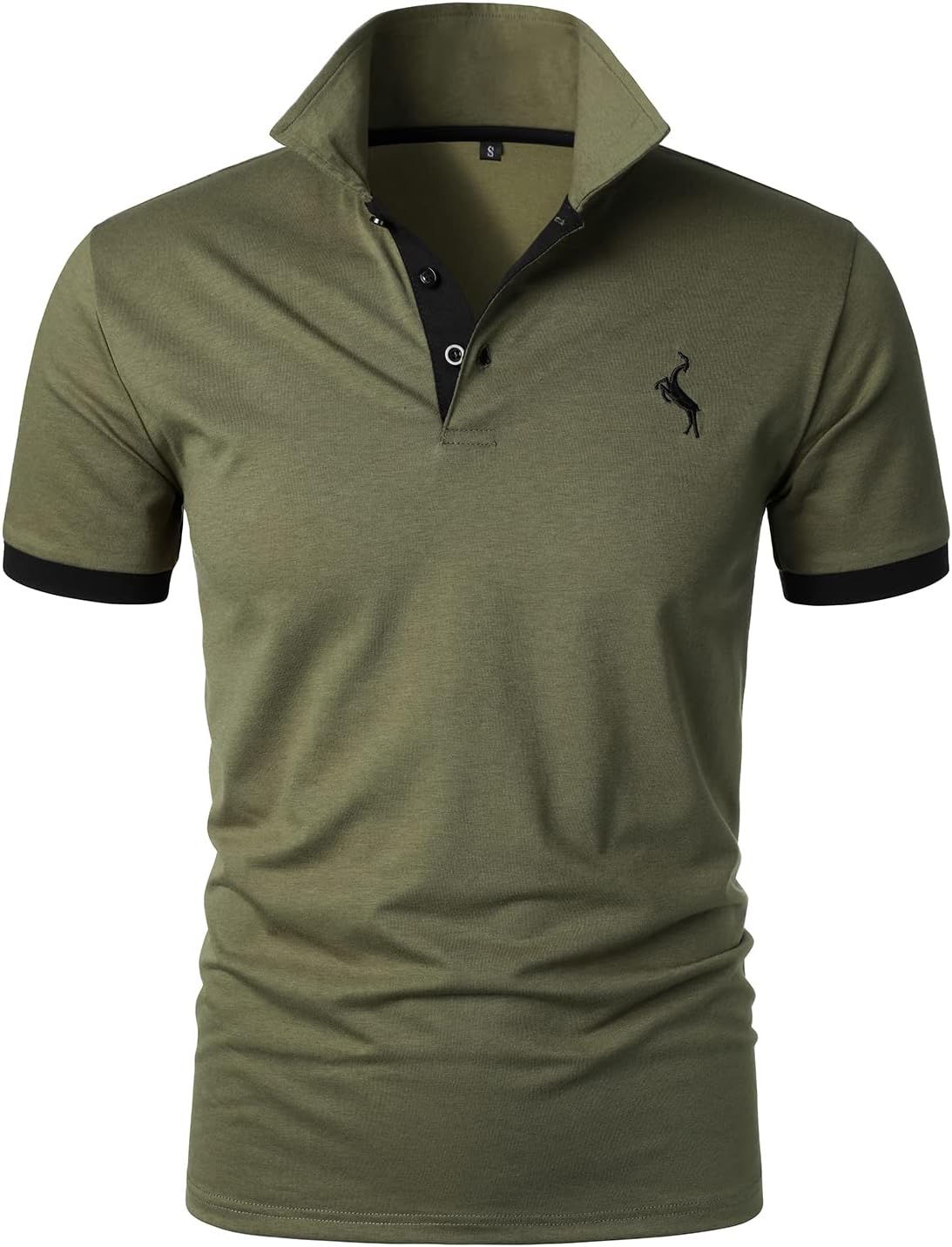 HOOD CREW Men’s Classic Polo Shirt Short Sleeve Shirts Lightweight Casual Tops - Image 2