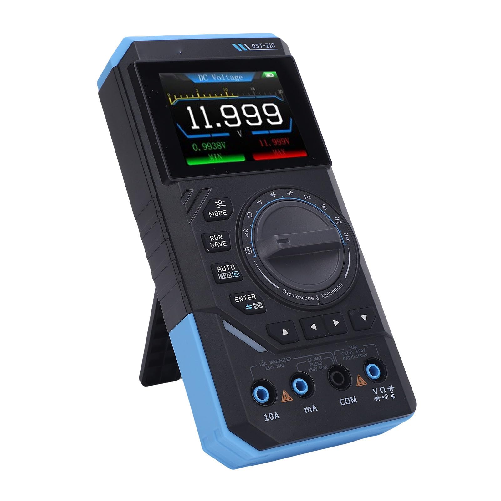 Professionelles Utility -Oszilloskop -Multimeter mit 13 Wellenformen und 48MSA/s Stichprobenrate. Verbesserte Sicherheit für eine Präzise Wellenformanalyse, die für den Mobilen Gebrauch mit