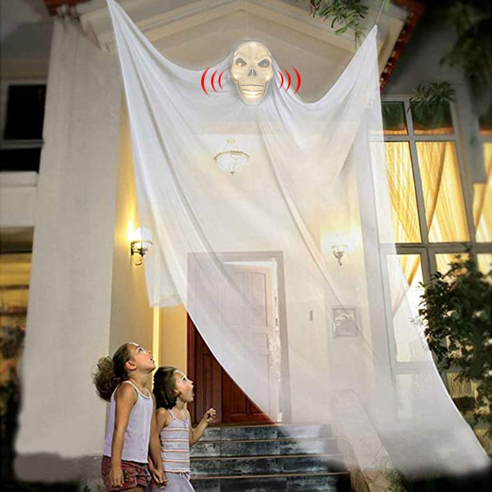 Buy JHION Halloween Hanging Ghost Decorations, y Hanging Grim Reaper Motion Voice Activated with