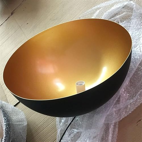 Miniatura 5 de 2 Pack Farmhouse Pendant Lights, Modern Black Gold Industrial Ceiling Hanging Lighting, American Style Simple Iron Shade Chandelier for Dining